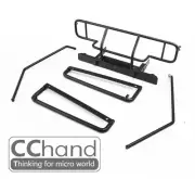 Metal FRONT BUMPER+ Side wall+ pedal for RC4WD 1/10 Gelande II Cruiser/FJ40