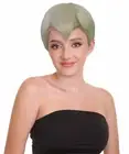 Adult Women's Video Game Movie Character Pixie Short Straight Blonde Wigs