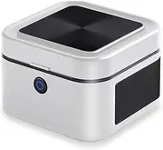 SHD Multifunctional Smokeless Ashtray,USB Rechargeable HEPA Filter Ashtray for Home Office Car Indoor Outdoor- White