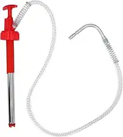 Portable Transfer Pump, Hand Siphon Pump for Gas, Fuel, Oil, Water Transfer Oil Extractor with 4.16ft Extra Long Hose for 20L Drum, Multi Use Liquid Pump Transfers Water Fuel
