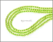 15.6" Peridot Round Seed Beads ap.3mm Grade A #85300