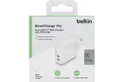 Belkin BoostCharge PRO Dual USB-C Wall Charger w/ PPS 60W - White