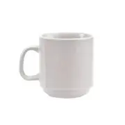 Crestware AL15 12 oz Apline White Stackable Mug