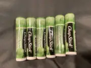 ~ 6 Tubes Sealed New Chapstick Green Apple Lip Balm .15 Oz ~