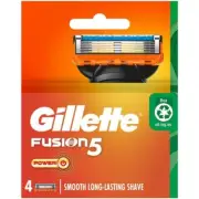 Gillette Fusion5 Power Razor Blades New Single 4 pack Made In Germany