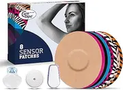 CureTape Sensor Patches - Sensor Fixing Plasters - Covers for Freestyle Libre, Dexcom and Medtronic Guardian Sensors - Fixation Tape for Your Sensor - Mix Pack of 8