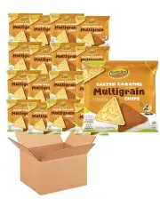 Shibolim Salted Caramel Chocolate Covered Multigrain Chips (Pack of 36)
