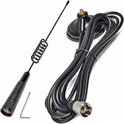 HYS 433Mhz 2.5inchs Magnet Mount Stainless Steel Antenna Transmitter&Receiver Extender Gate Alarm Outdoor/Indoor Wireless Long Range Signal Booster, TinyGS&LoRa-APRS Antenna W/13ft Cable with PL-259
