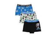 Minecraft Boys Boxer Shorts Set (Pack of 3) (Grey/Blue/Black) (9-10 Years)