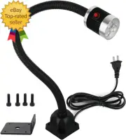 Led Machine Work Light, 900 Lumens Flexible Gooseneck Lamp for Lathe and Drill P