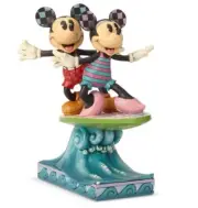 Jim Shore Disney Traditions - Minnie & Mickey Mouse - Surf's Up Statue