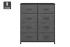 Ovela 8 Drawer Storage Chest (Charcoal), Dressers & Chests of Drawers, Furniture