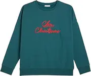 [YAMAMAY] Women's Mix & Match Long Sleeve Pyjama Top, Green (with Print), Small-Medium