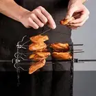 Rotisserie Skewers Needle Cage Kabob Maker Machine Oven Kebab Maker Grill