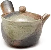 Shigaraki Pottery Midori Mamekake Kyusu Teapot G5-2709(Japan Import)