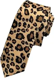 [Generic] Leopard Animal Print Skinny Tie