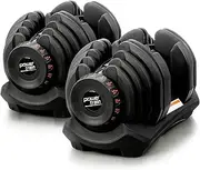 Powertrain 80kg Adjustable Dumbbells Set (2 x 40kg) Home Gym Exercise Free Weights