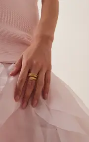 [Oscar de la Renta] Gold-Tone Snake Ring