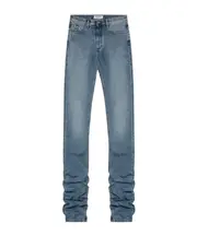 Curled jeans 26,27 Light blue