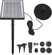 Vomeko Solar Water Fountain Pump,Panel Water Pump,Micro Split Type ABS Water Level Monitoring Solar Powered Fountain,for Bird Bath, Garden, Pond, Pool, OutdoorDC8V
