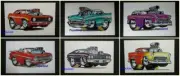 6 Chevrolet Hot Rod Chevy Muscle Machines Art Prints Rohan Day 11" by 17"