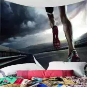 Run Fast And Exercise 3D Wall Hang Cloth Tapestry Fabric Decorations Decor