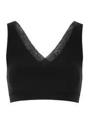 Chantelle Soft Stretch Black Bralette - M/L M/L
