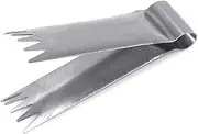 Silver Tweezers Tongs Pastry Tools, Stainless Steel Stainless Steel Walnut Clip Baking Bread Dessert Pastry Decoration Peanut Engraving Mold Cake Bun Decorating Tool Walnut Clip Kitchen