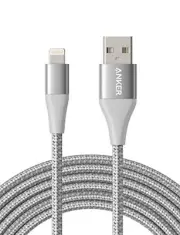 Anker USB cable for Lightning 3m Silver PowerLine II Apple MFi-Certified New