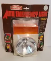 NEW VINTAGE Eveready AUTO EMERGENCY Light FLASHLIGHT 1990s Model 6453BP