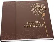 ARTSEWPLY Nail Gel Cards Set 120 Nail Tips Chart Manicure Colors Display for Professionals