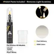 Touch Up Paint For Proton All Models 16992 Pearl White With Polish Paste