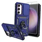 for Samsung Galaxy S23 FE Case,Galaxy S23 FE Case,with Screen Protectors Blue