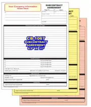 SUB CONTRACT AGREEMENT Custom Printed 2 or 3 Part Carbonless