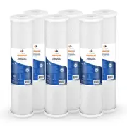 6PK Premium Aquaboon 5mic Big Blue Carbon Block Water Filter Cartridge 20x4.5"