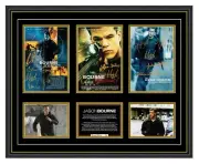 JASON BOURNE ORIGINAL TRILOGY MATT DAMON SIGNED LIMITED FRAMED MEMORABILIA