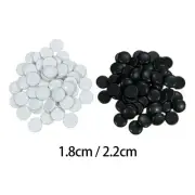 100Pcs Go Board Game Stones Flat Beads Board Game Melamine Stones for Children