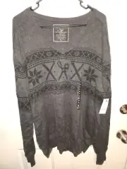 NWT Marc Ecko Cut & Sew Long Sleeve Black Mens Sweater Size XL New With Tags