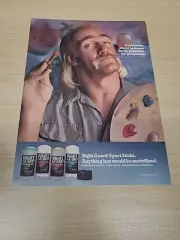1992 Hulk Hogan Artist Palette Right Guard Antiperspirant Deodorant Print Ad