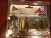 Fortress 3 way Night Latch Deadbolt Lock NIP