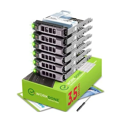 WORKDONE 6-Pack - 3.5" Hard Drive Caddy with 2.5" HDD Adapter - Compatible fo...