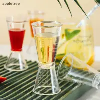 在飛比找蝦皮購物優惠-Appl 1PC 塑料雙頭量杯玻璃盎司瑪麗塑料雞尾酒杯調酒師