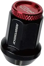 KYO-EI HP1KR Extreme Penetration Nut with Aluminum Cap M12XP1.5 20P Red Pack of 20