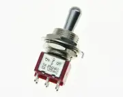 Guitar DPDT 3 Way ON OFF ON Toggle Switch Sealed Fat Bat Toggle Amplifier Switch