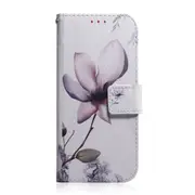 Magnolia Flower Pattern Coloured Drawing Horizontal Flip Leather Case for Huawei Y6 (2019), with Holder & Card Slots & Wallet