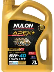 Nulon Apex+ 5W-40 Long Life Engine Oil 7L Full Synthetic (APX5W40D2-7)