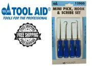 SG Tool Aid 13900 - 4 Piece Mini Pick, Hook and Scribe Set FREE SHIPPING! NEW!