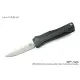 Benchmade OM™️ 黑鋁柄白平刃 OTF 彈簧刀 - S30V鋼(Satin處理)-BENCH 4850