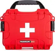 Nanuk 903 Waterproof First Aid Prepper Survival Gear Dust and Impact Resistant Case - Empty - Red, 903-FSA9