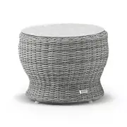 NEW Newport Outdoor Wicker Round Side Table - Outdoor Tables